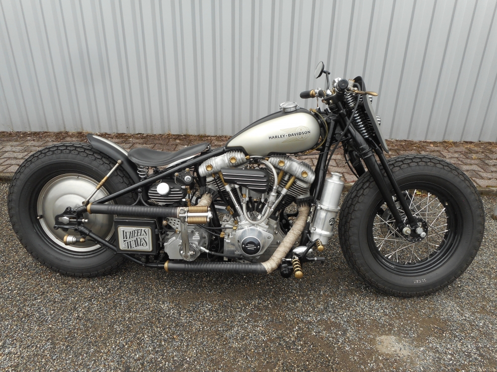 Bac huile fer à cheval chopper , bobber, shovel - Équipement moto